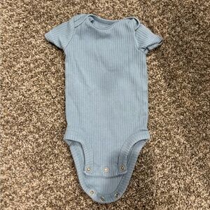 Carter's Blue Ribbed Bodysuit One Piece
